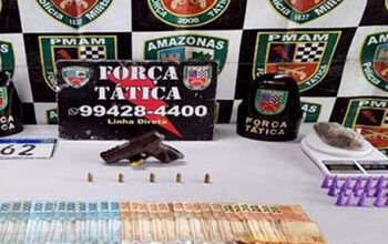 Três homem são presos durante troca tiros com a policia em Manaus