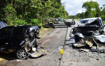 Acidente na AM-010 (Manaus Itacoatiara) deixa duas pessoas feridas