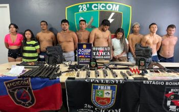 Polícia prende 10 integrantes da facção criminosa RDA; armas, drogas e mucição foram apreendias