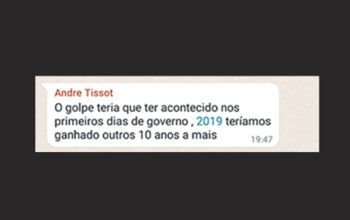 Juristas pedem ao STF investigação de empresários que falaram em golpe pelo zap