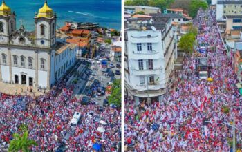 Lula faz caminhada pelas ruas de Salvador e pede voto para Jerônimo na reta final da campanha