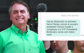 Sistema do governo do Paraná dispara mensagens golpistas e pró-Bolsonaro