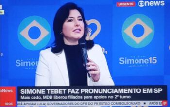 Simone Tebet, terceira colocada nas eleições presidenciais deste ano anuncia apoio a Lula no segundo turno