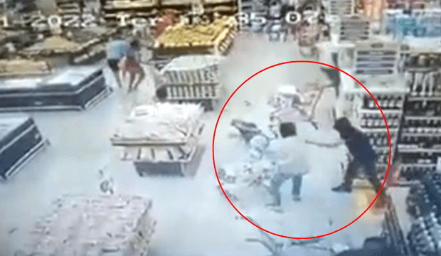 ‘Baianinho’ é perseguido e executado a tiros dentro de supermercado; veja vídeo