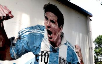 Terra de Lionel: como o culto a Messi encheu Rosário de murais e homenagens