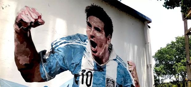 Terra de Lionel: como o culto a Messi encheu Rosário de murais e homenagens