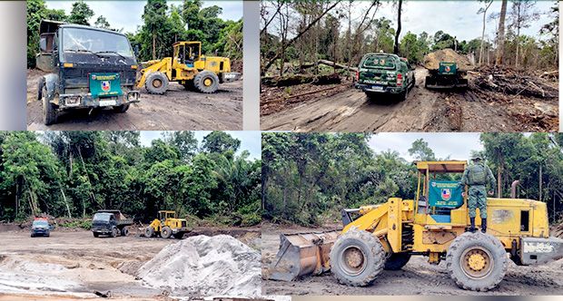 No Iranduba, máquinas usadas em crime ambiental são apreendidas; proprietário foi autuado