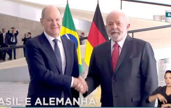 Lula recebe chanceler alemão, Olaf Scholz, no Palácio do Planalto (vídeos)