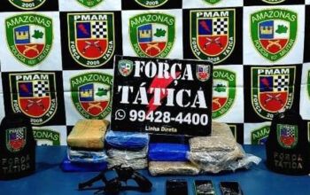 Polícia apreende em Coari mais de 10kg de maconha em botija de gás; quatro foram presos