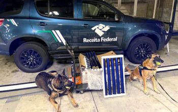 Receita apreende 53 kg de maconha Aeroporto Internacional Eduardo Gomes; a droga seria levada para Maceió 
