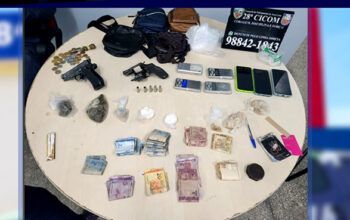 Após troca de tiros, três homens são presos por tráfico de droga; um ficou ferido