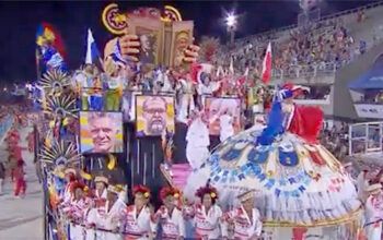 Alegoria do Porto da Pedra homenageia Dom Phillips e Bruno Pereira - “Warrãna-rarae, Warrãna-rarae, Mari-nawa-kenadêe”