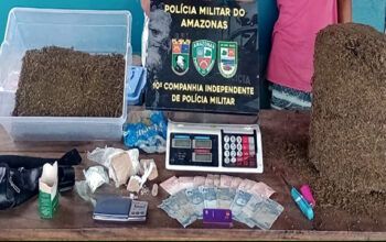 Dois homens são presos em Maués, Estrada João Bota, por tráfico de drogas