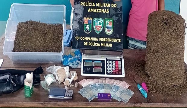 Dois homens são presos em Maués, Estrada João Bota, por tráfico de drogas
