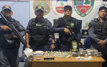 Em Codajás, Polícia Militar prende quadrilha por tráfico de drogas