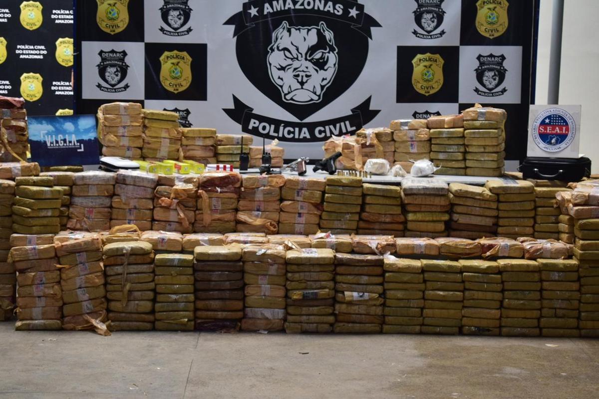 PC-AM apreende 500kg de cocaína avaliados em R$ 8 milhões na zona leste de Manaus