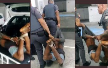 Homem negro é preso, amarrado e transportado como porco por roubar bombom