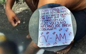 Comando Vermelho mata rival e deixa bilhete: “vejo vocês no inferno”,  ha ha ha ha