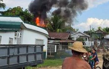 Em Benjamin Constant incêndio destrói três casas ocupadas por quatro famílias