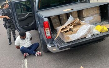 Homem é preso pela Rocam com 300 kg de cocaína no bairro Parque Dez