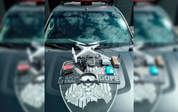 Traficante é preso acusado de fazer delivery de drogas com drone em presídio