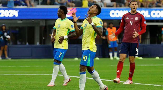 Brasil joga mal e fica só no empate diante da Costa Rica pela Copa América