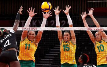 Brasil atropela Quênia na estreia em Paris 2024 no vôlei feminino