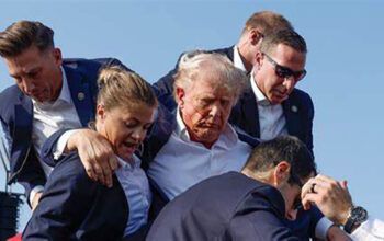 Trump deixa comício após ouvir disparos durante discurso na Pensilvânia (VÍDEOS)