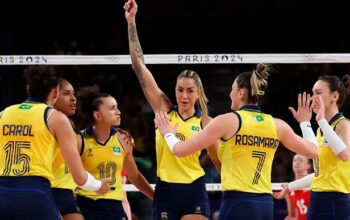 Brasil vence Polônia no vôlei feminino e encara República Dominicana nas quartas