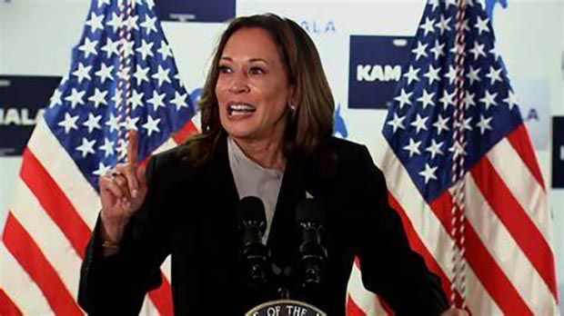 Kamala Harris prega união nos EUA, alerta sobre 'risco Trump' e põe mulheres como protagonistas