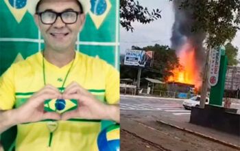 Casa de homem-bomba em Santa Catarina é incendiada. Vídeo