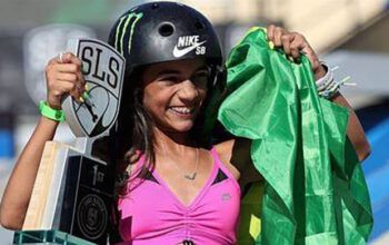 Em alto estilo, Rayssa Leal vence etapa do Mundial de Skate e conquista tri inédito