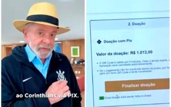 Lula faz doação ao Corinthians e diz que “o governo não vai taxar o Pix” - ver vídeo