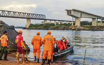 Sobe para 12 total de mortos após queda de ponte Juscelino Kubitschek, confirma Marinha do Brasil