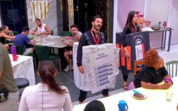 BBB 25 - Vitória Strada e Mateus cumprem Castigo do Monstro