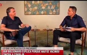 Em entrevista ao jornalista Leo Dias Bolsonaro diz novamente que o 8/1 foi “programado pela esquerda”