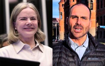 Eduardo Bolsonaro “está mentindo” e “é medroso”, diz Gleisi à CNN