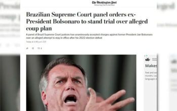 Imprensa internacional repercute decisão do STF que tornou Bolsonaro réu