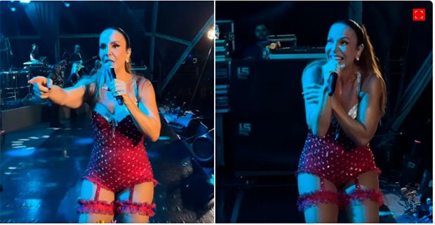 Ivete Sangalo pausa show para comemorar Oscar de “Ainda Estou Aqui”