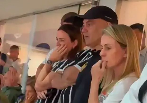 VÍDEO: Moraes acompanha título do Corinthians sobre o Palmeiras na Neo Química Arena