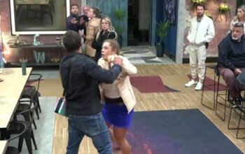 Dhomini volta a precisar ser contido no Power Couple Brasil 7