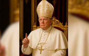 Donald Trump posta foto “vestido” como papa nas redes sociais