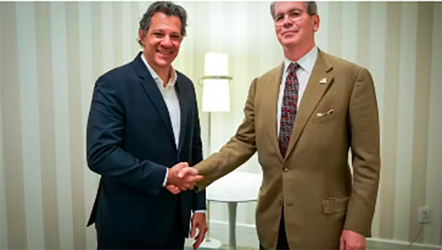 Haddad se reúne com secretário do Tesouro dos EUA de Trump e negocia tarifas