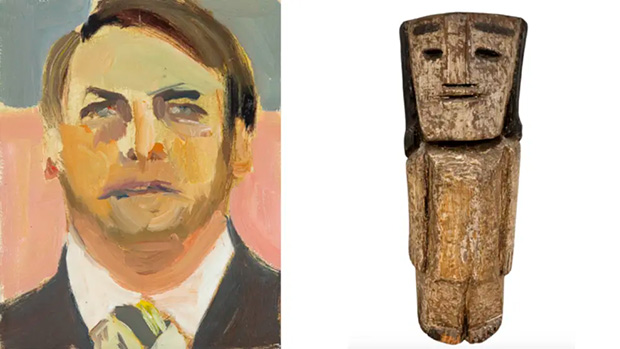 Ninguém quis retrato de Jair Bolsonaro encalhado em leilão
