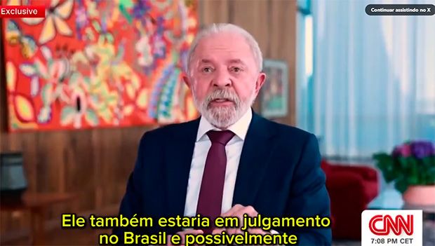 “Trump estaria preso se fosse brasileiro”, diz Lula a TV dos EUA