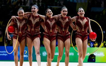 Brasil faz história e conquista segunda prata no Mundial de Ginástica Rítmica no Rio