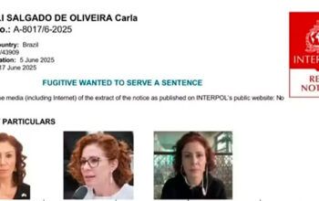 Nome de Zambelli aparece na lista de alerta vermelho da Interpol