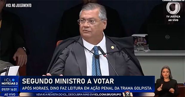 Dino acompanha Moraes e vota por condenação de Bolsonaro e aliados