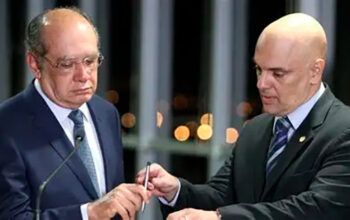 Gilmar Mendes se emociona, cita golpe e exalta atuação de Moraes: “Heróico”