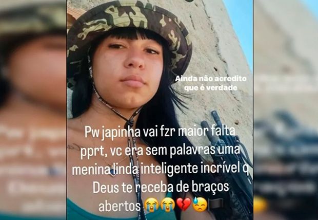 As mensagens da comunidade para Japinha do CV: Inteligente e linda”